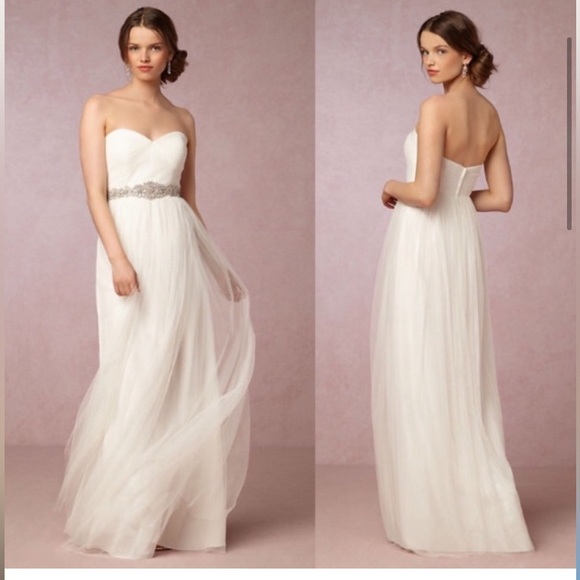 BHLDN Annabelle Wedding Dress, new with tags. Size 0 - Picture 1 of 4